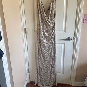 Maxi beige lace dress Lauren by Ralph Lauren